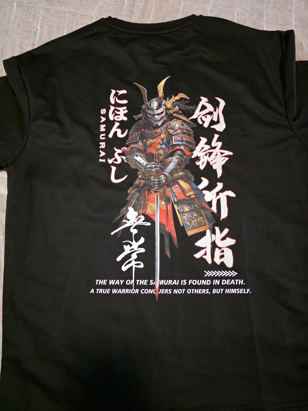 Black Samurai Graphic Tee - Stylish Men's Shirt